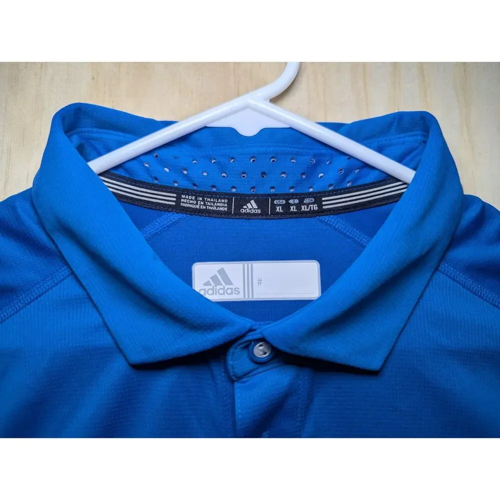 Adidas Men's XL UCLA Bruins NCAA Shirt Polo Blue Gold Wicking ClimaCool